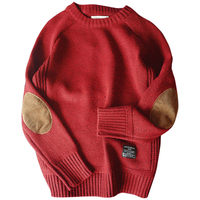 2022 mężczyzn sweter sweter jesień nowy mody dorywczo luźny, gruby O-Neck wełny dzianiny Oversize Harajuku Streetwear dzianiny M-5XL 5